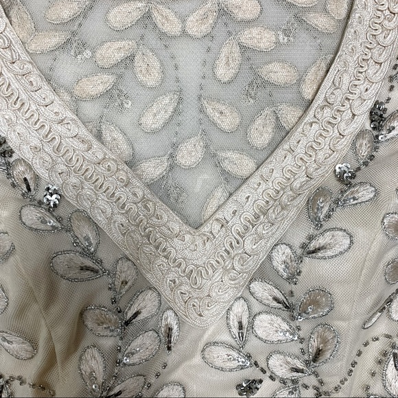 🆕 Vintage Sue Wong Nocturne Appliqué Ivory White Lace Formal Wedding Prom Dress - Picture 7 of 14